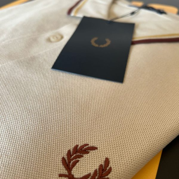 Fred Perry Twin Tipped Polo Beige XL or 2XL