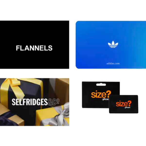 £250 Casual Voucher – Flannels / adidas / Selfridges / Size?
