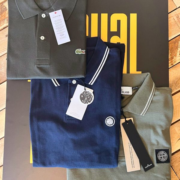 Bundle of 3 Polo Shirts - Stone Island, Lacoste, Pretty Green - XL