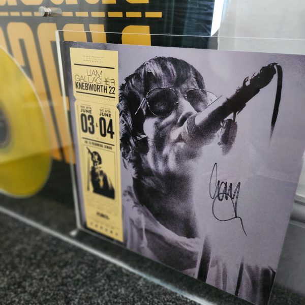 Framed Knebworth 2022 Vinyl Signed by Liam Gallagher