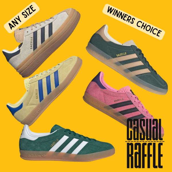 2 pairs of adidas trainers - Handball Spezials, Gazelles + SL72s - 