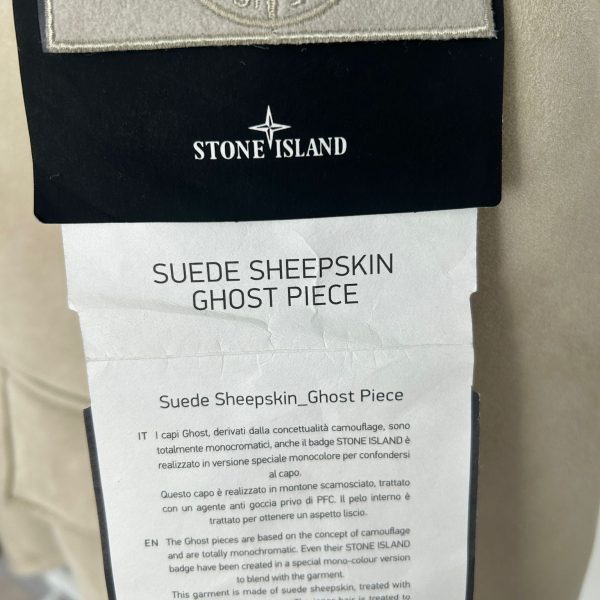 STONE ISLAND SUEDE SHEEPSKIN  GHOST - RRP £5250