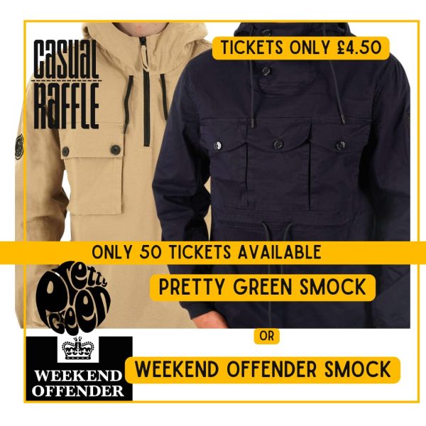 PL - Pretty Green Hatton Smock (Stone or Khaki) or Weekend Offender Kovags Jacket (Navy) - Winners Choice of Size