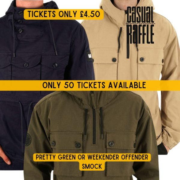 PL - Pretty Green Hatton Smock (Stone or Khaki) or Weekend Offender Kovags Jacket (Navy) - Winners Choice of Size