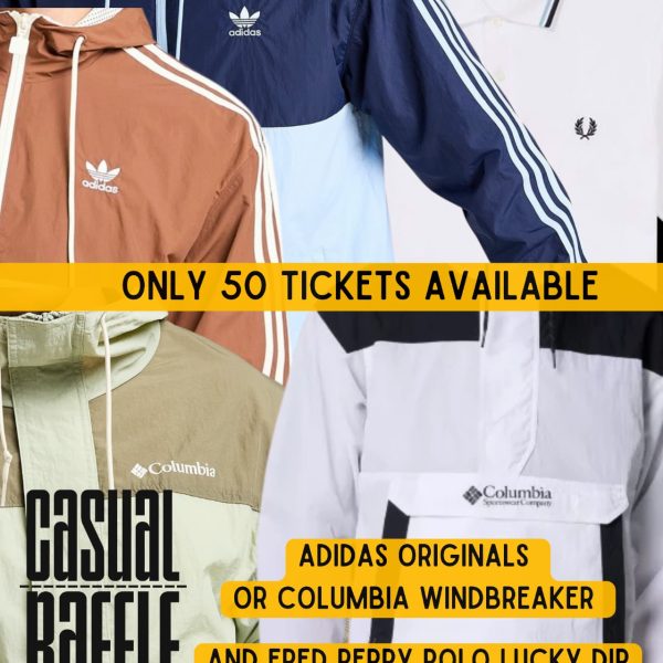 PL - adidas Originals or Columbia Windbreaker + Fred Perry Polo - Winners Choice of Size