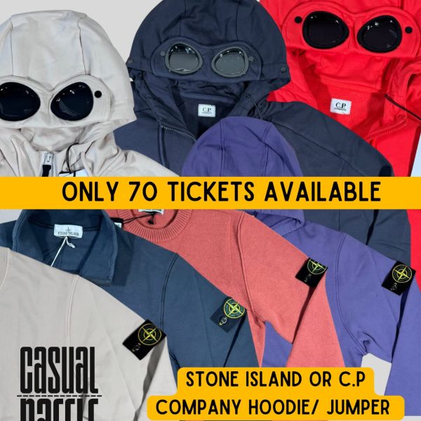 Europa League - Stone Island or CP Company Goggle Hoodie or Jumper- Winners Choice of Size