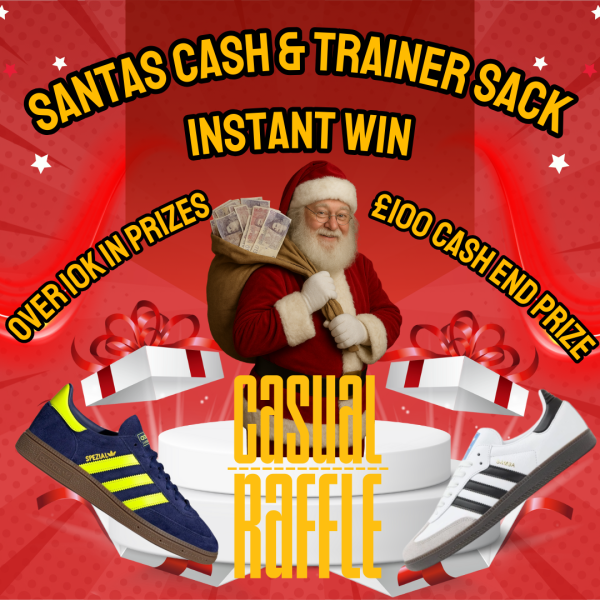 INSTANT WIN - Santa's sack - Cash & Trainers!